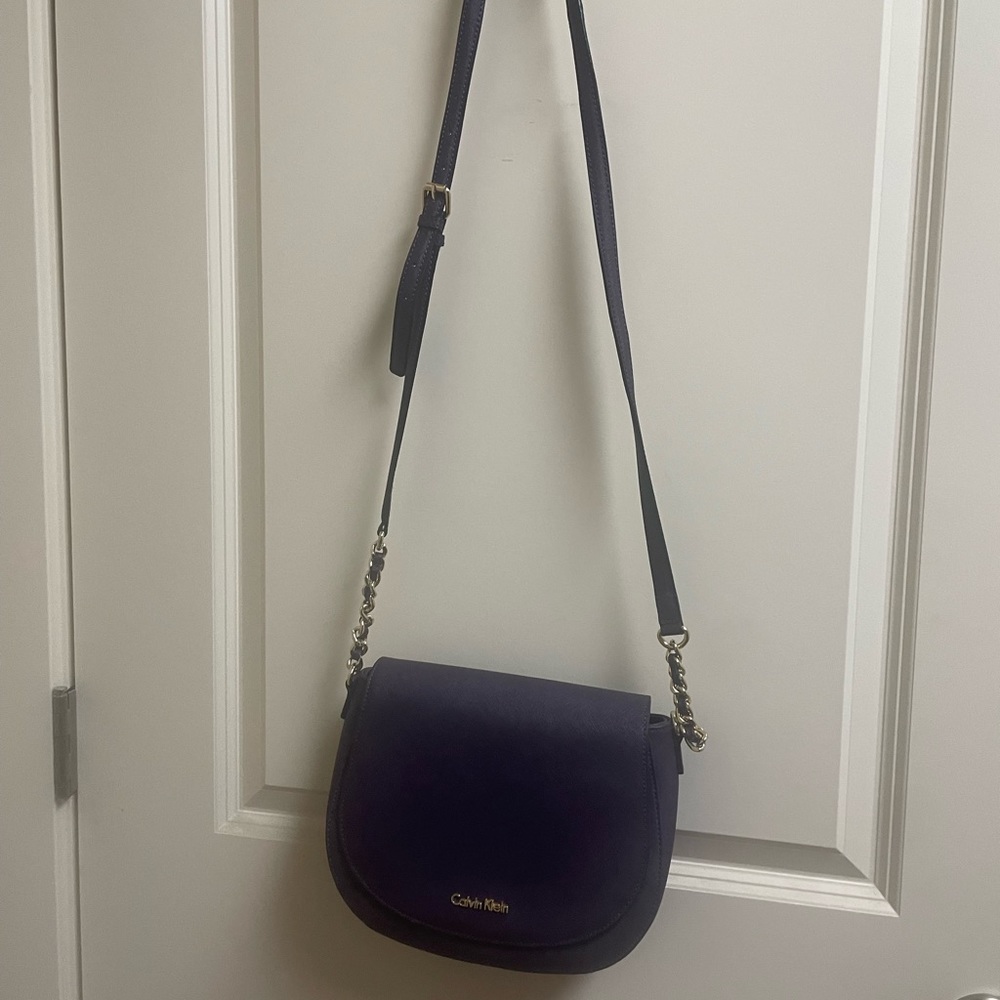 Cross body purple Calvin Klein bag